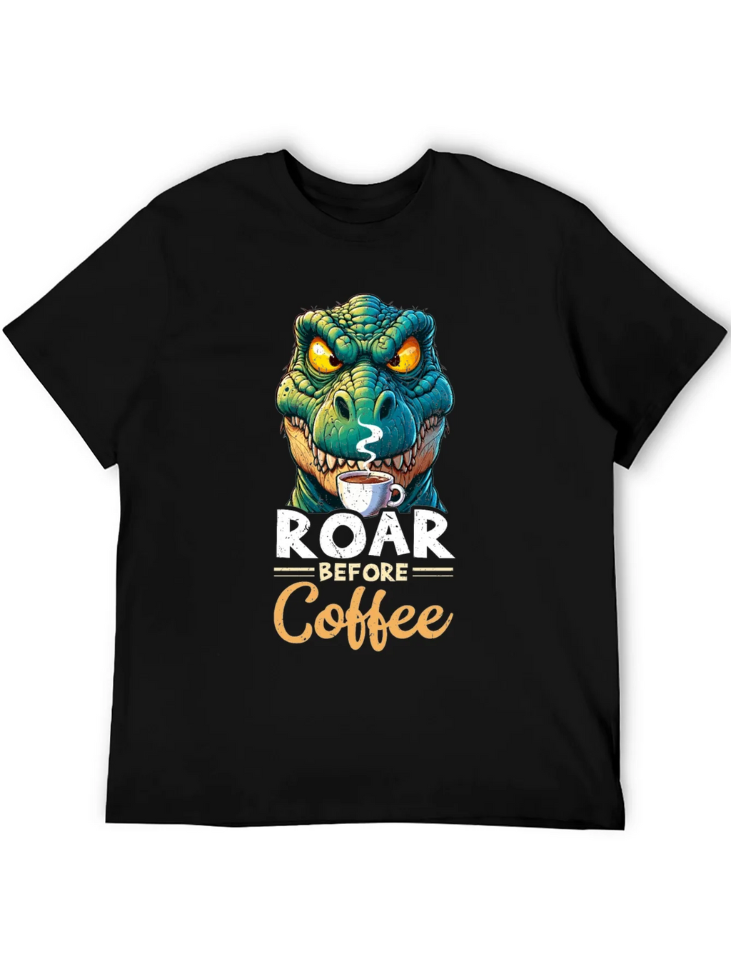 Roar Before Coffee T-Shirt - Dinosaur Lover Tee product image 8