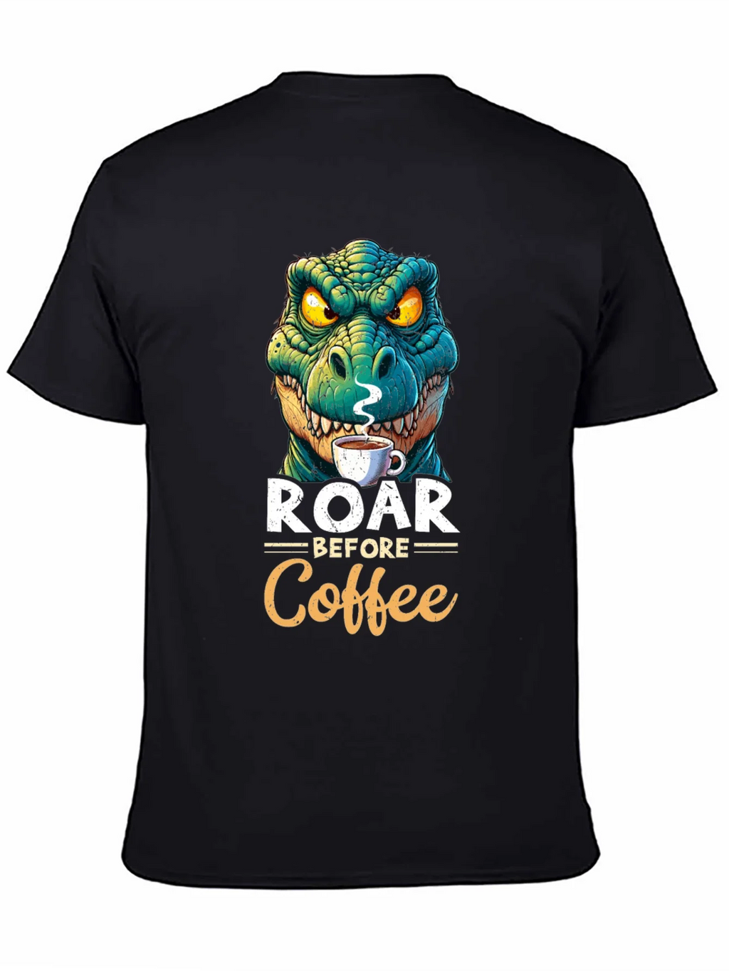 Roar Before Coffee T-Shirt - Dinosaur Lover Tee product image 7