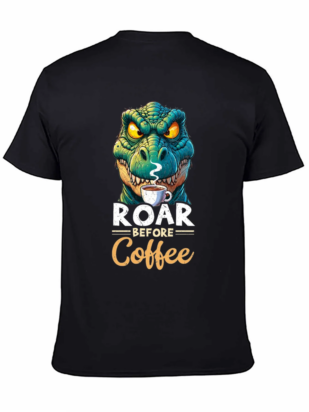 Roar Before Coffee T-Shirt - Dinosaur Lover Tee product image 7
