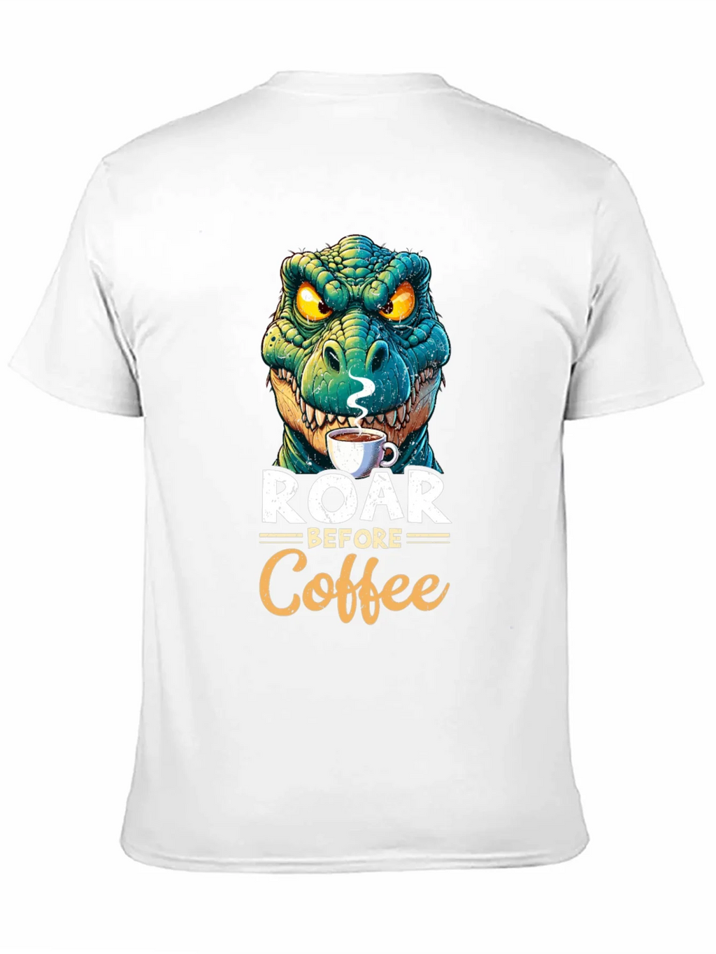 Roar Before Coffee T-Shirt - Dinosaur Lover Tee product image 2