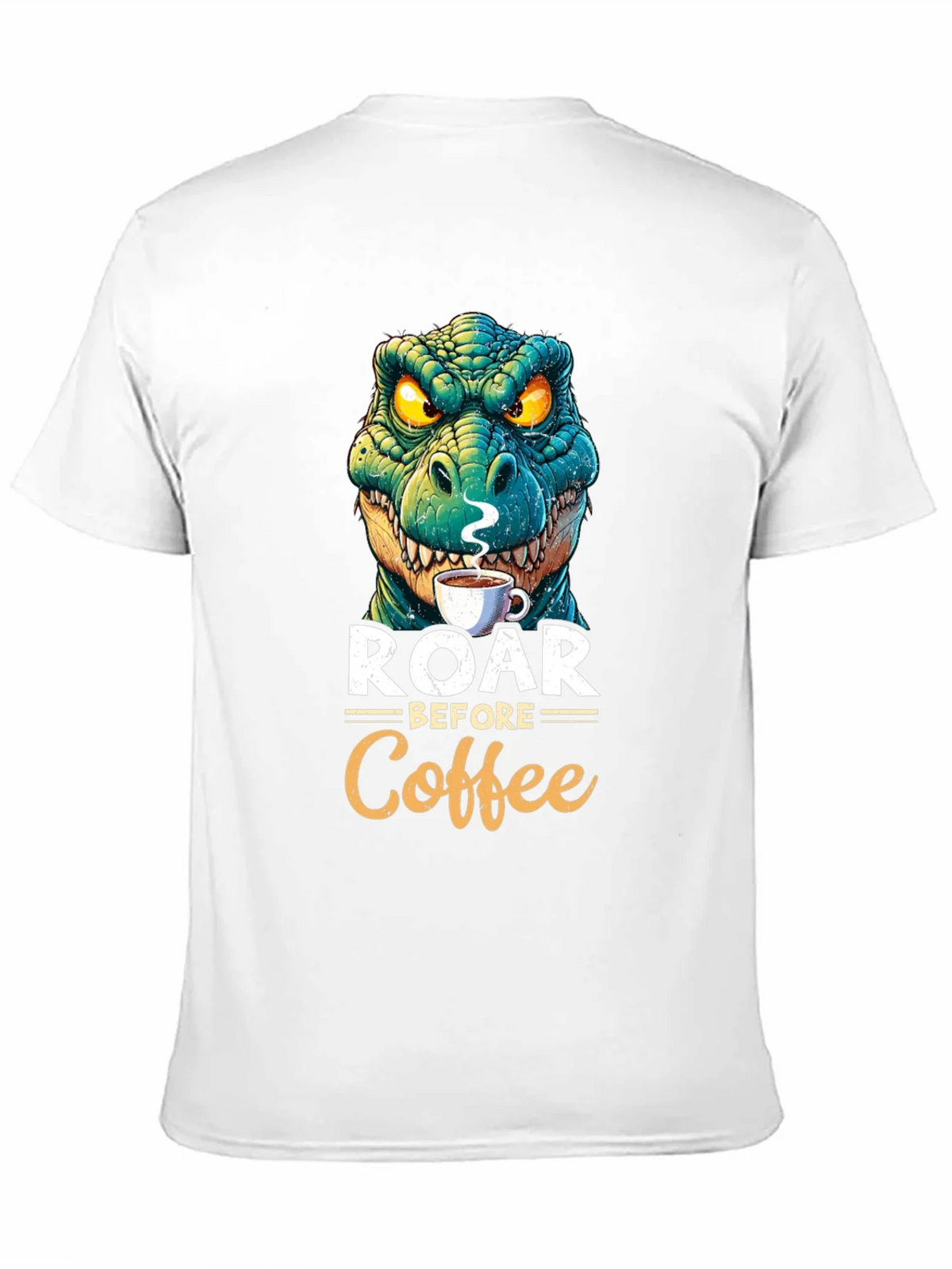 Roar Before Coffee T-Shirt - Dinosaur Lover Tee product image 2