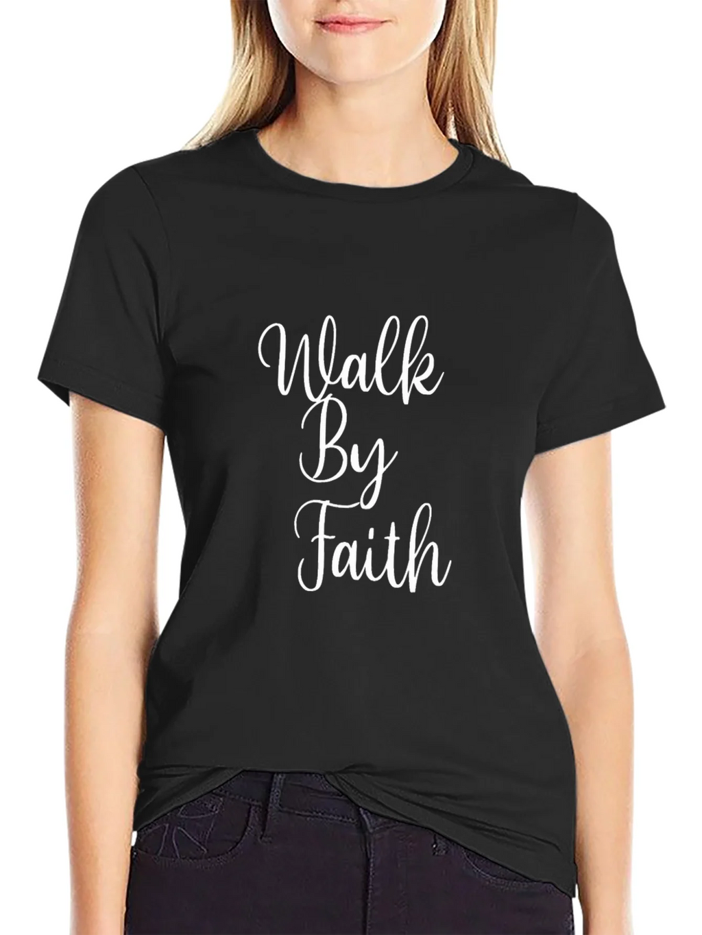 Walk By Faith Black T-Shirt product image 5