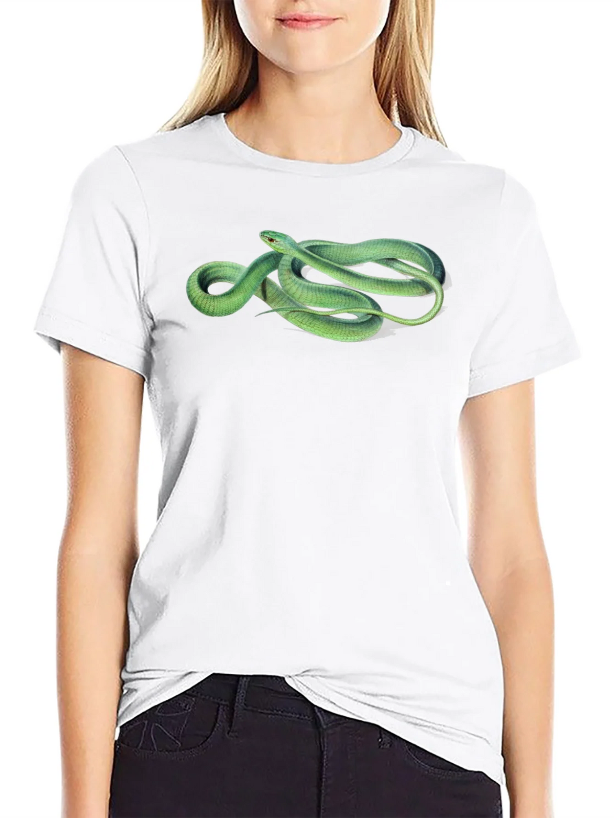 Green Snake Graphic T-Shirt - Stylish Mens Tee product image 11