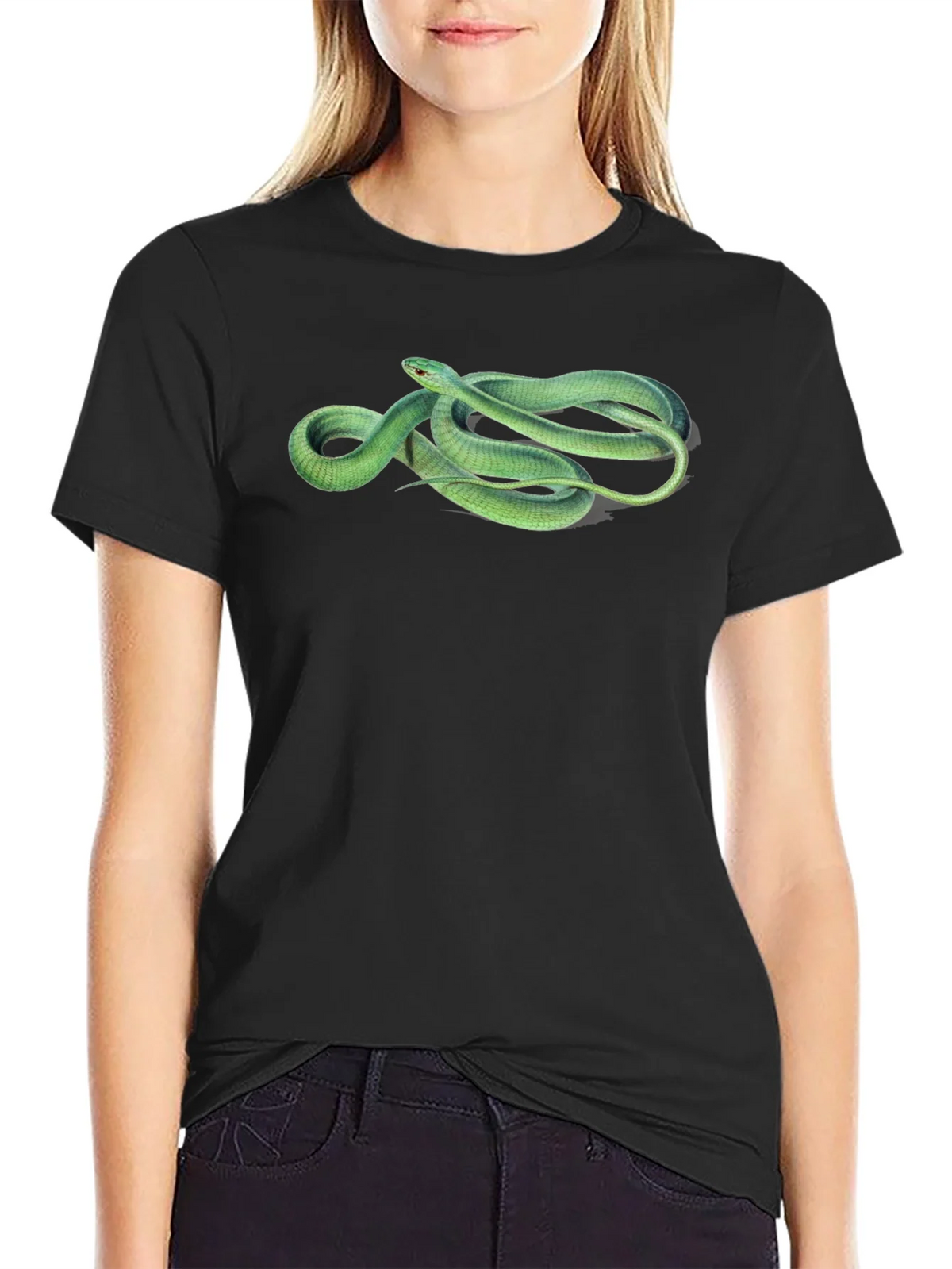 Green Snake Graphic T-Shirt - Stylish Mens Tee product image 5