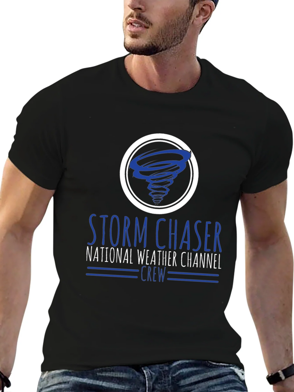 Storm Chaser National Weather Channel Crew T-Shirt product image 9