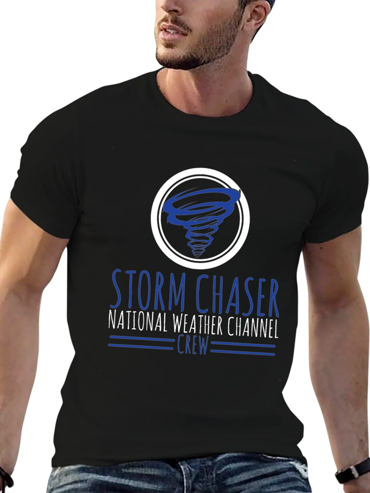 Storm Chaser National Weather Channel Crew T-Shirt product image 9