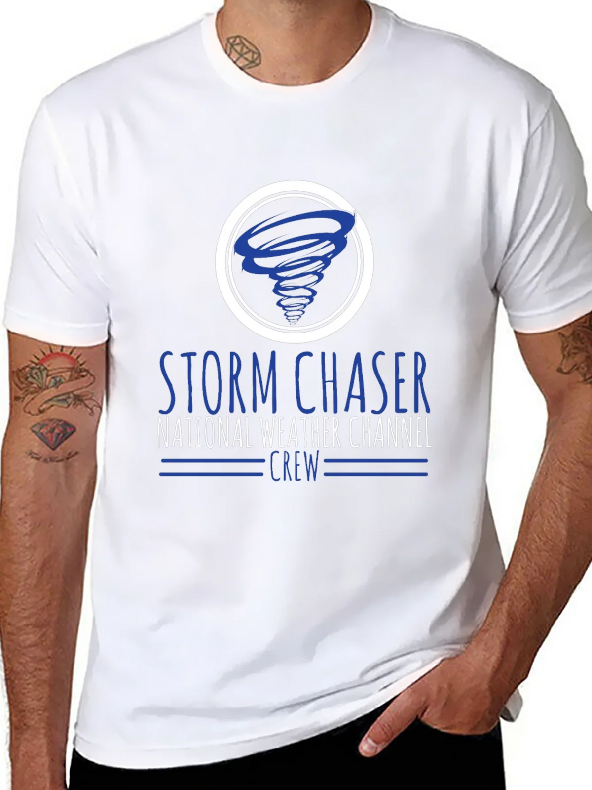 Storm Chaser National Weather Channel Crew T-Shirt product image 10