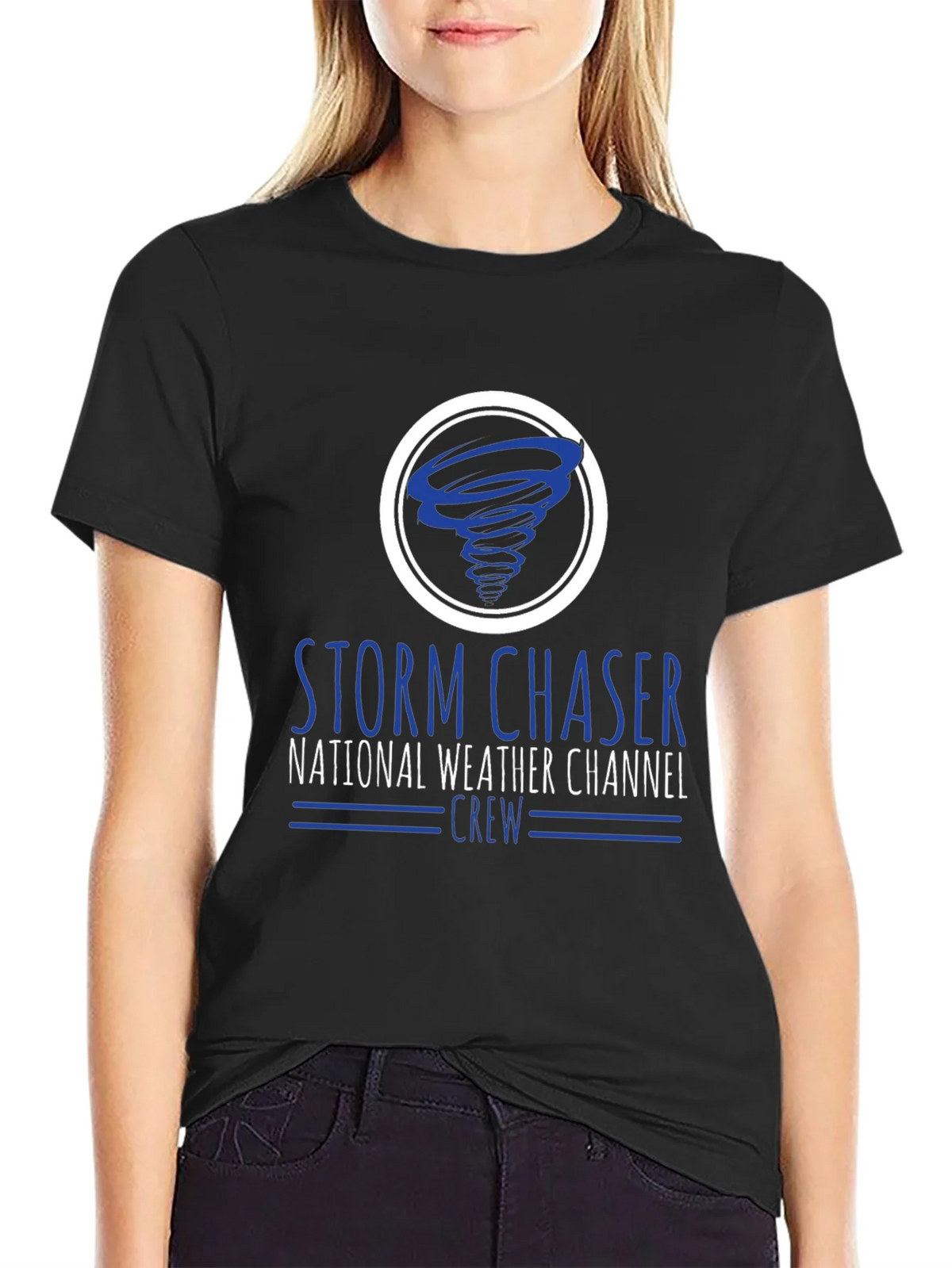 Storm Chaser National Weather Channel Crew T-Shirt product image 5