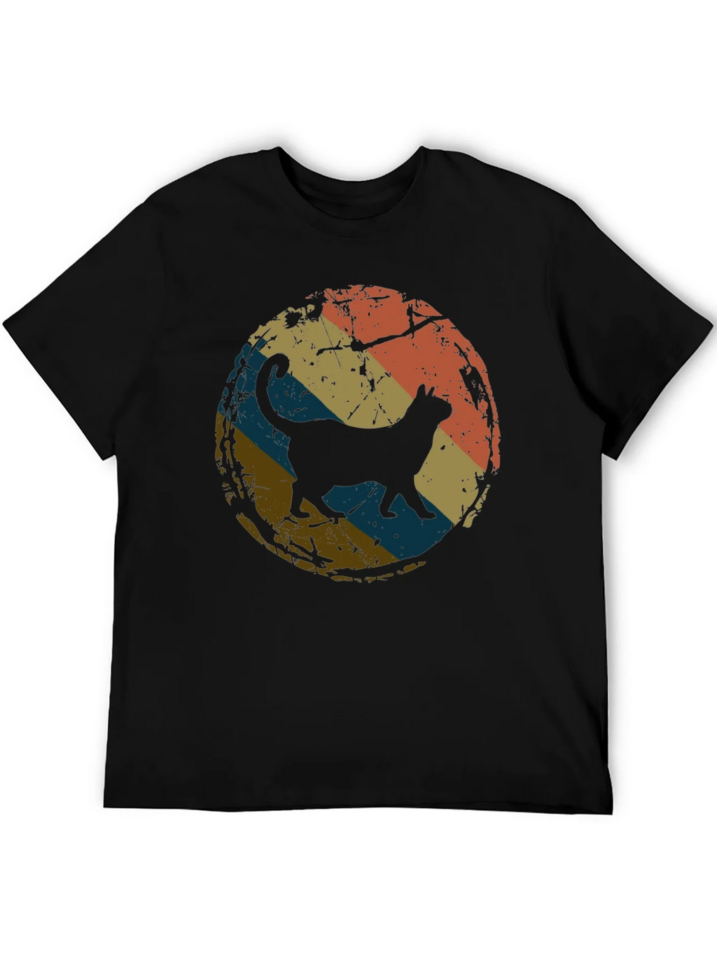 Retro Cat Silhouette T-Shirt product image 8