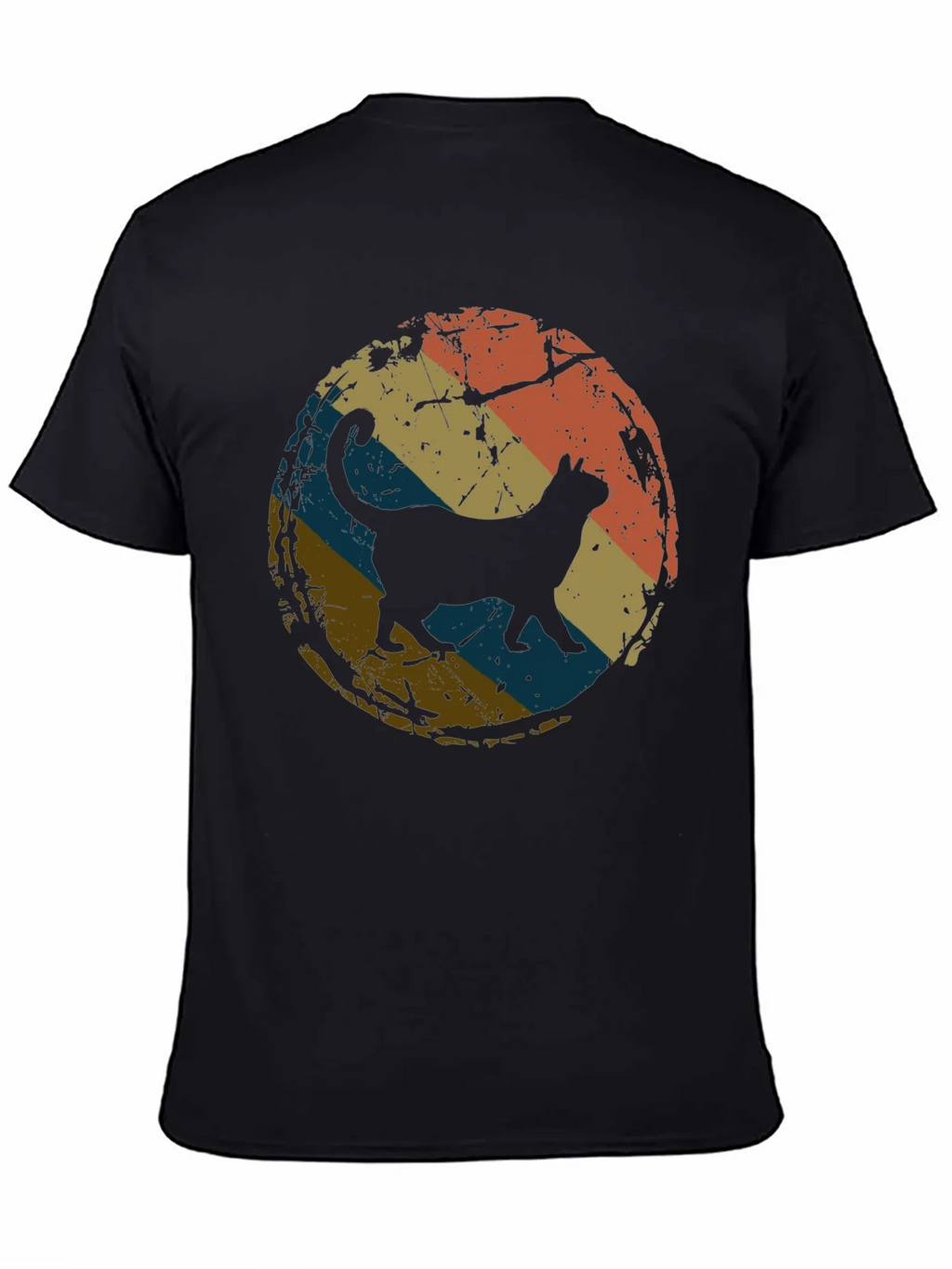 Retro Cat Silhouette T-Shirt product image 7