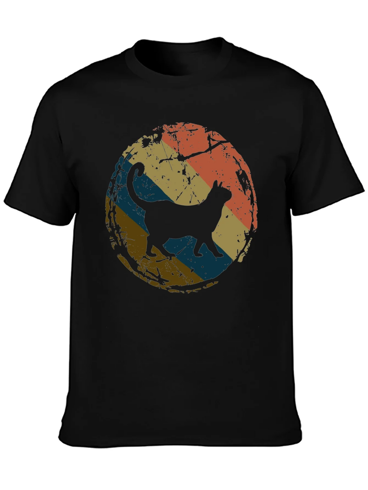 Retro Cat Silhouette T-Shirt product image 6