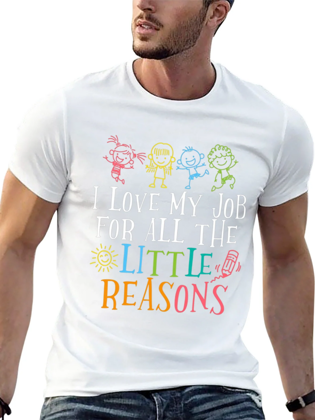I Love My Job Teacher Graphic Tee product image 4