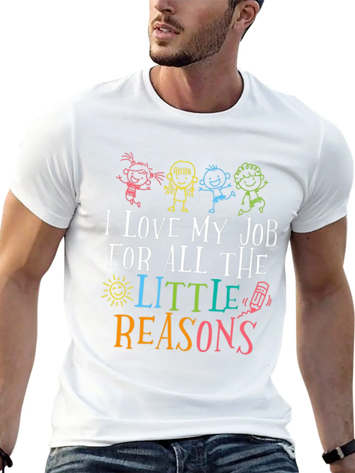 I Love My Job Teacher Graphic Tee product image 4