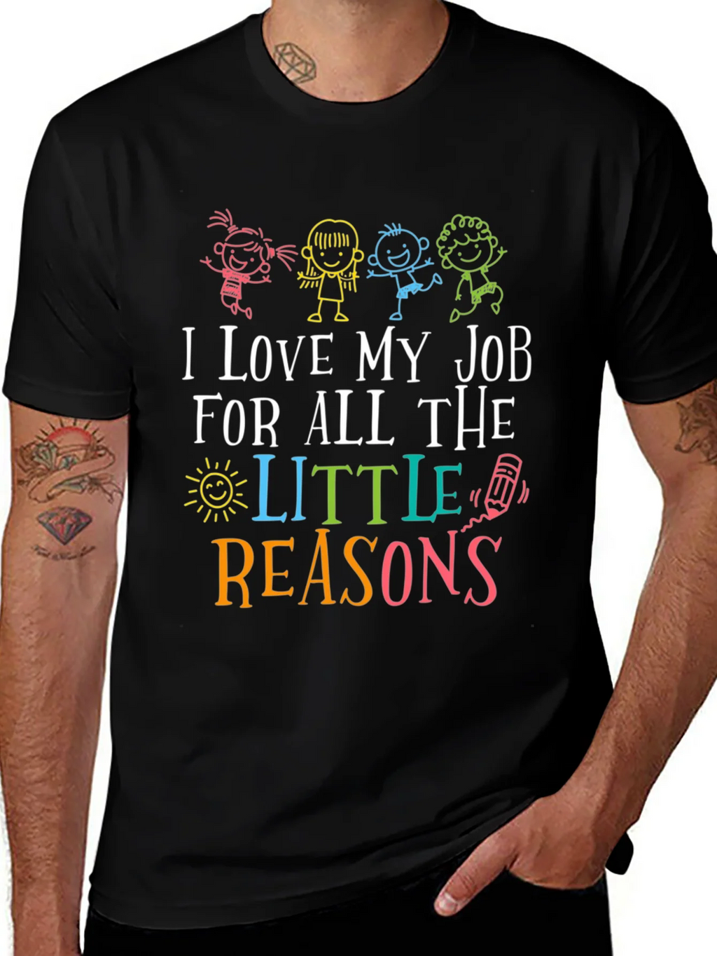 I Love My Job Teacher Graphic Tee product image 1