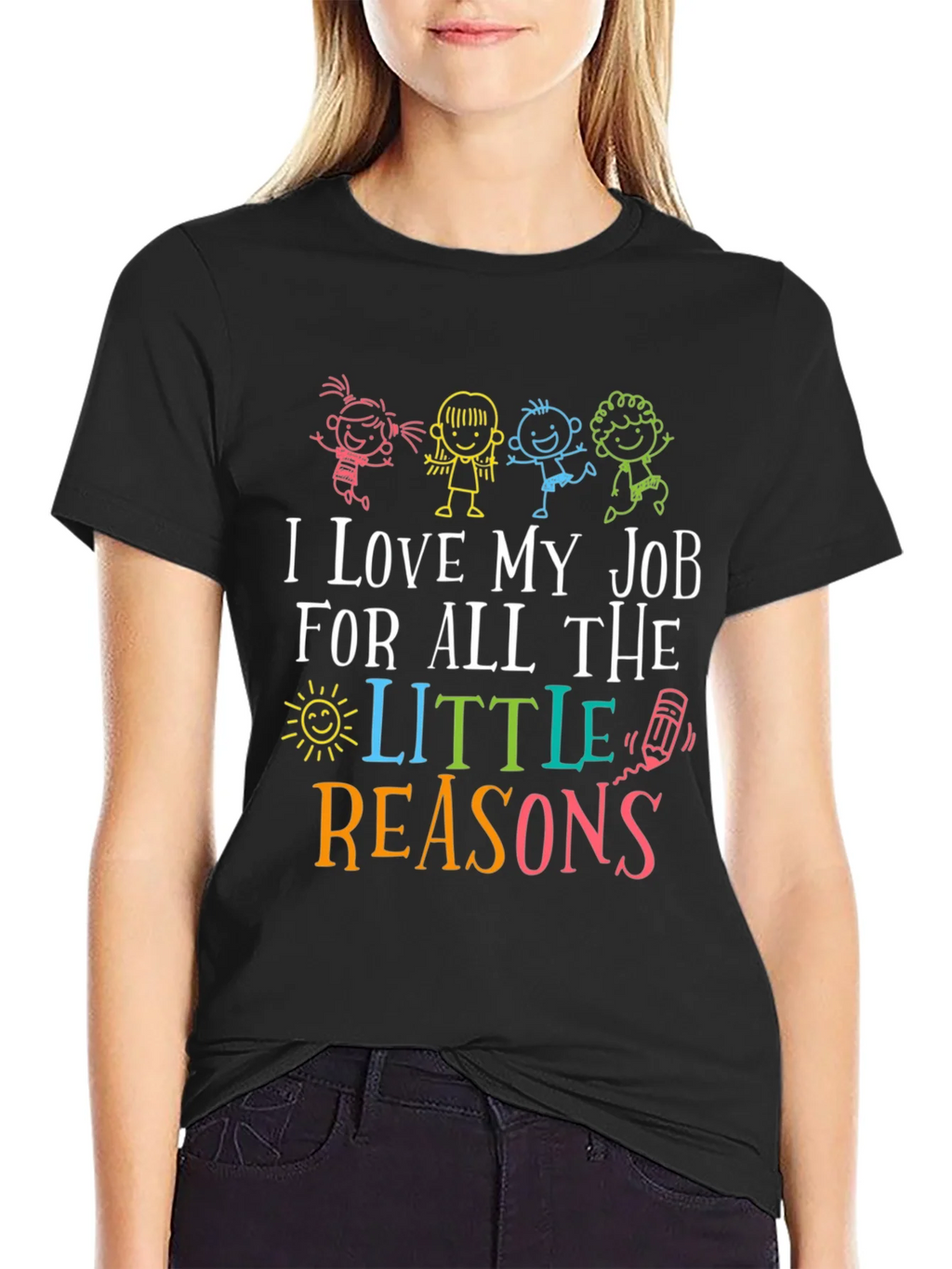 I Love My Job Teacher Graphic Tee product image 5