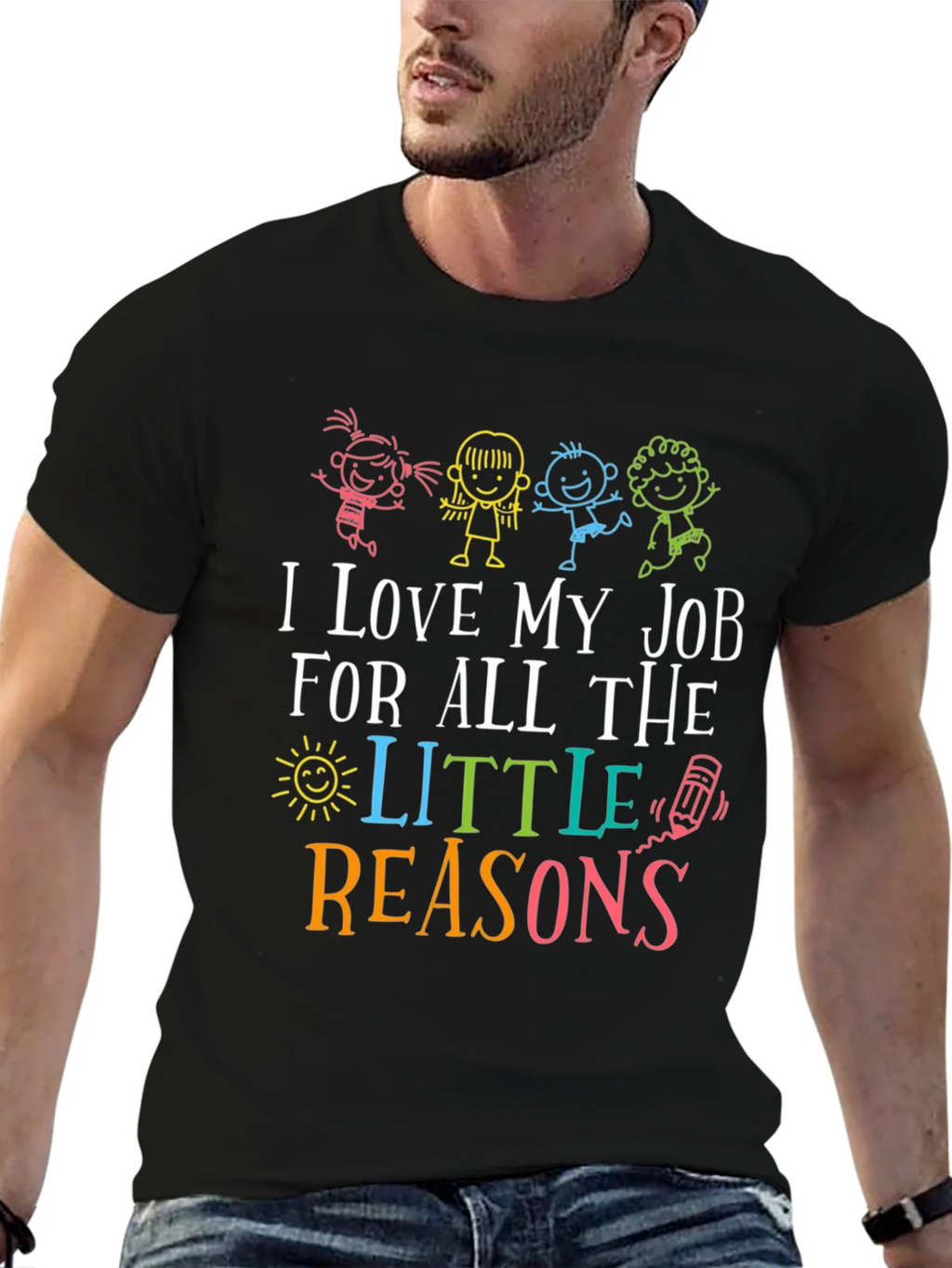 I Love My Job Teacher Graphic Tee product image 9