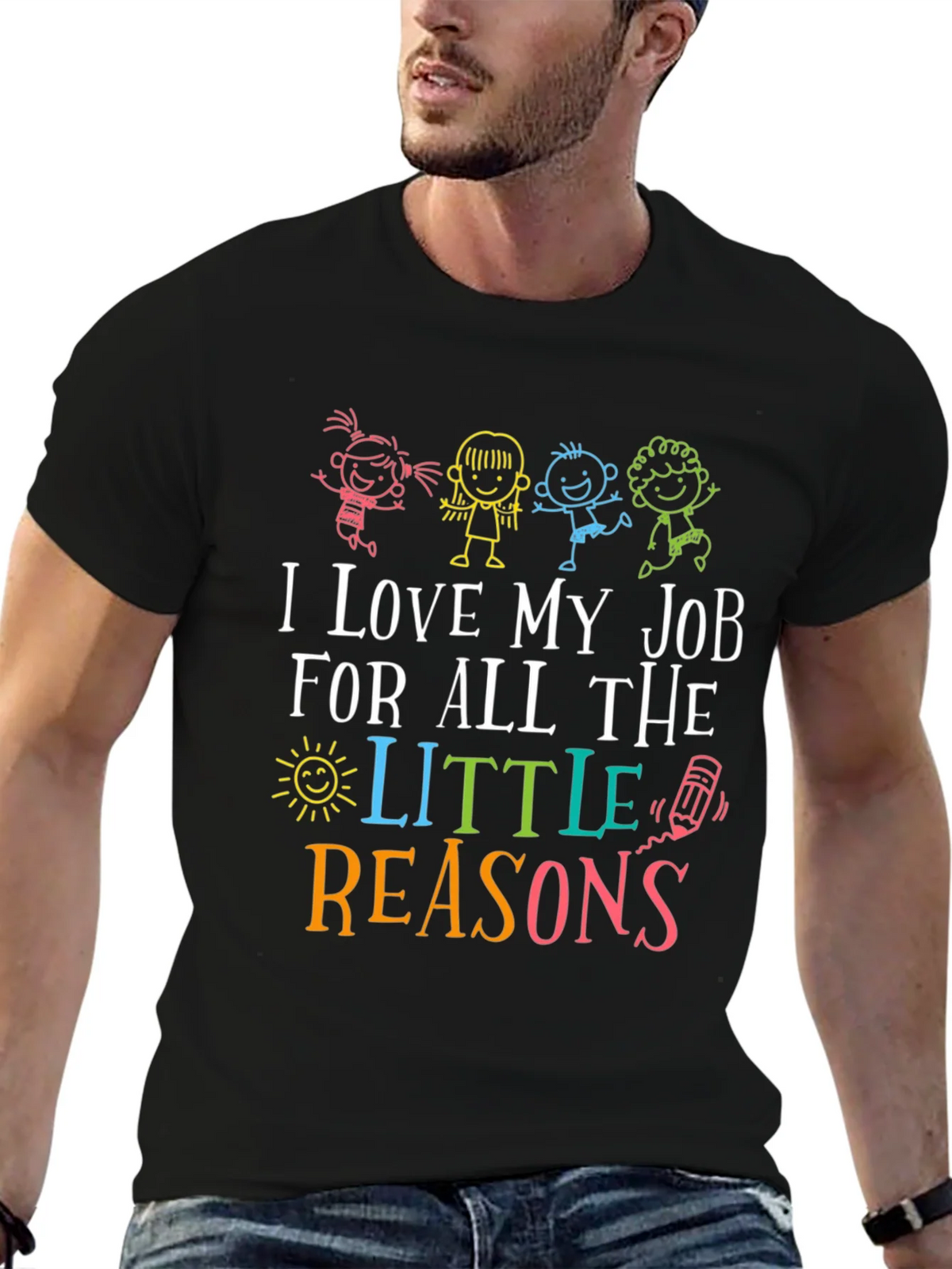 I Love My Job Teacher Graphic Tee product image 9
