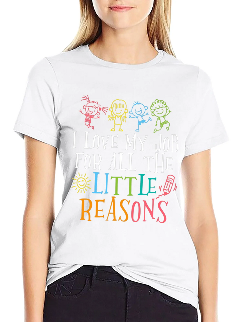 I Love My Job Teacher Graphic Tee product image 11