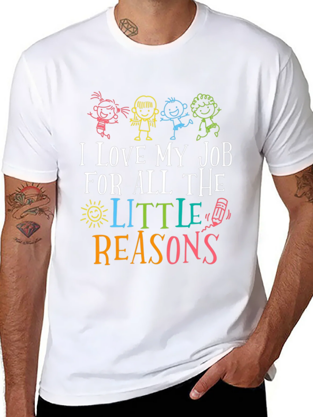 I Love My Job Teacher Graphic Tee product image 10