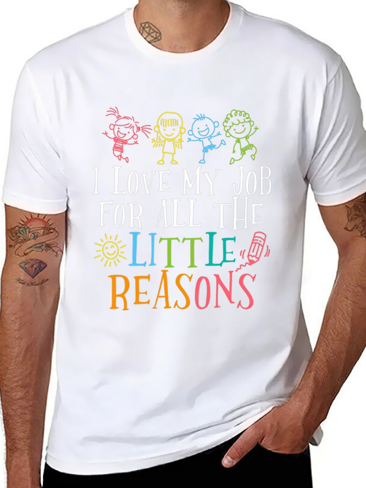 I Love My Job Teacher Graphic Tee product image 10
