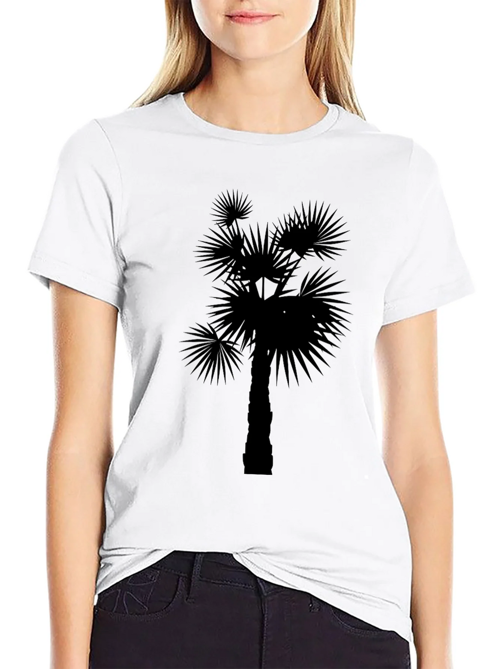Palm Tree Silhouette Black T-Shirt product image 11