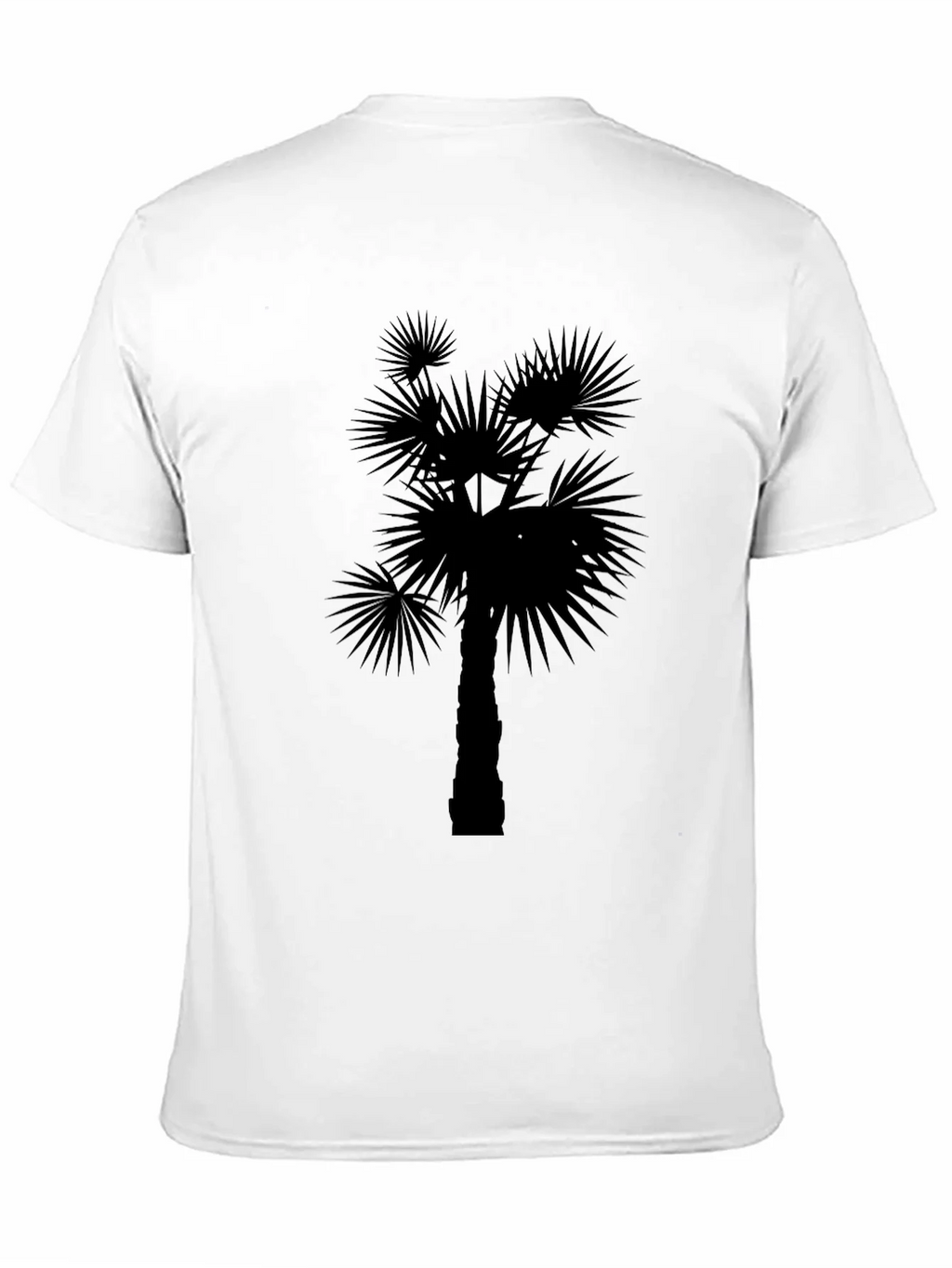 Palm Tree Silhouette Black T-Shirt product image 2