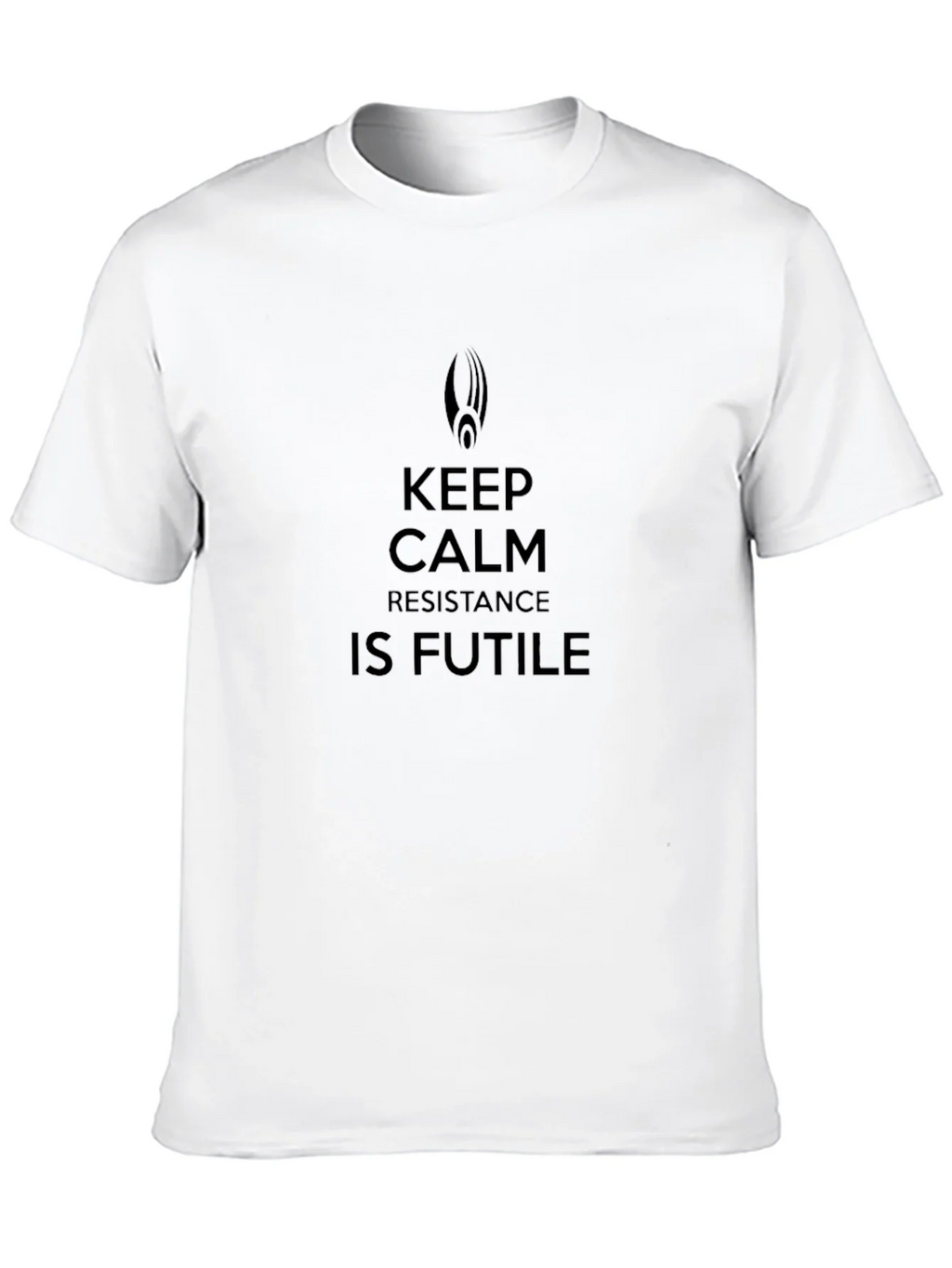 Keep Calm Resistance Is Futile Black T-Shirt product image 12