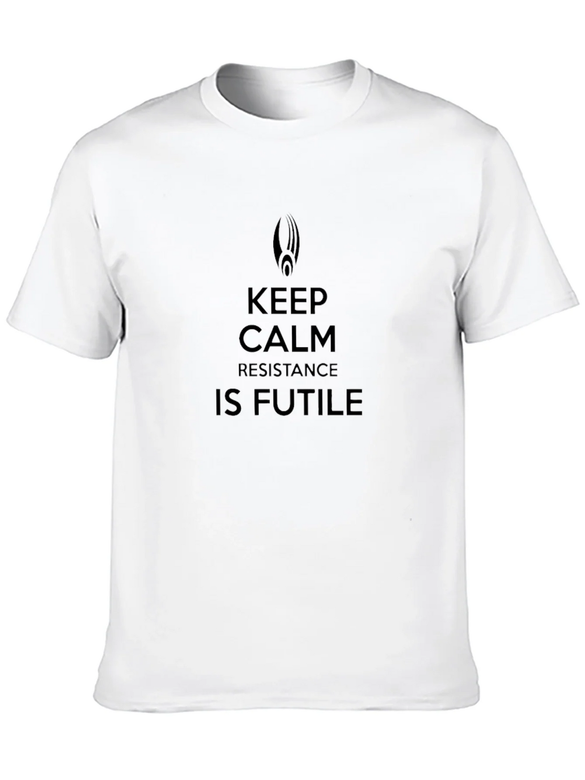 Keep Calm Resistance Is Futile Black T-Shirt product image 12