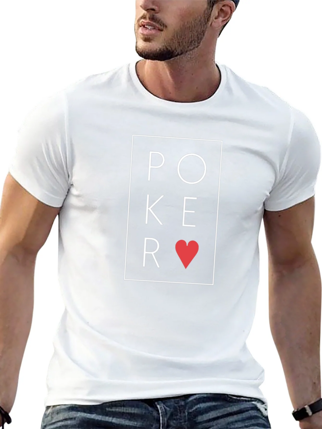 Poker Heart Graphic Tee - Stylish Black T-Shirt product image 4