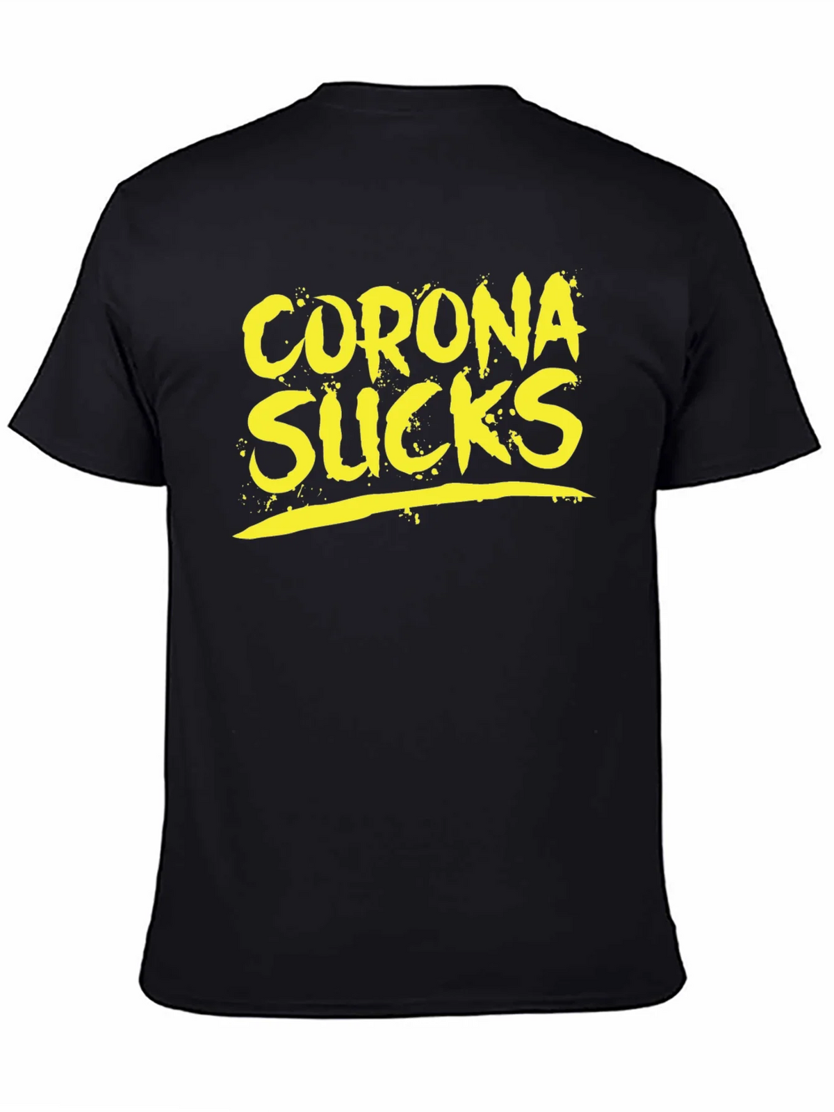 Corona Sucks Graphic Tee - Black Casual T-Shirt product image 7