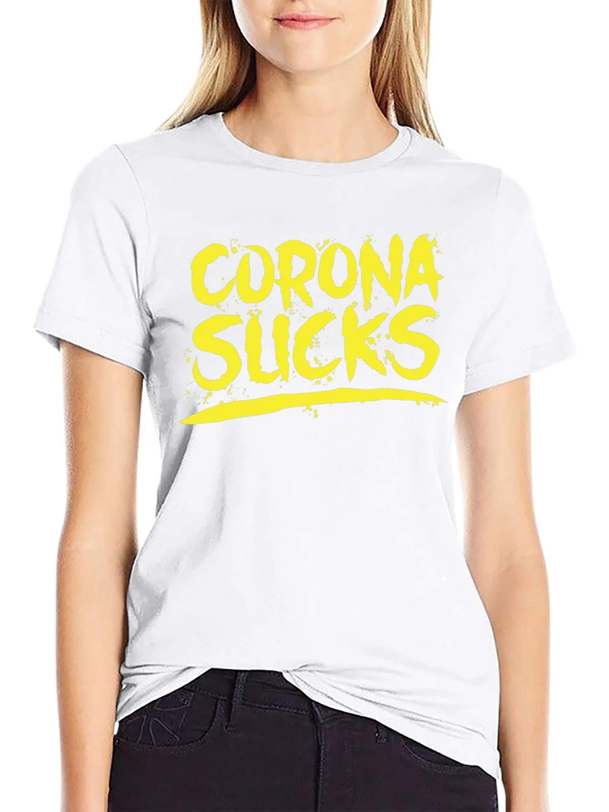 Corona Sucks Graphic Tee - Black Casual T-Shirt product image 11