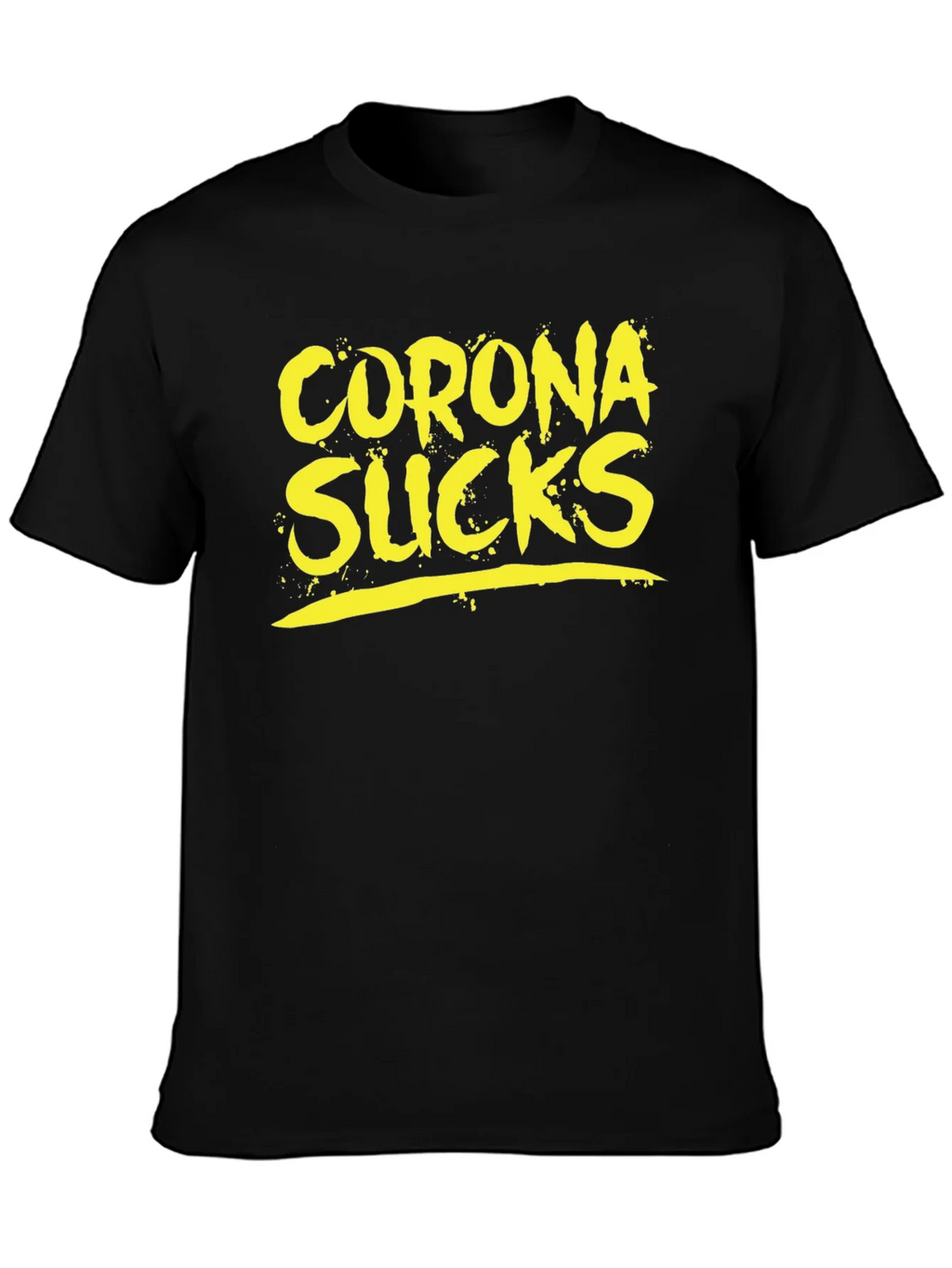 Corona Sucks Graphic Tee - Black Casual T-Shirt product image 6