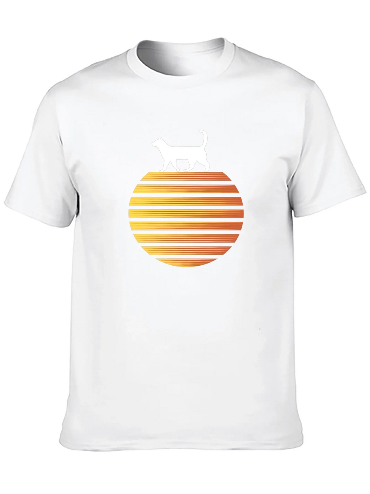 Retro Cat Sunset Graphic Tee product image 12