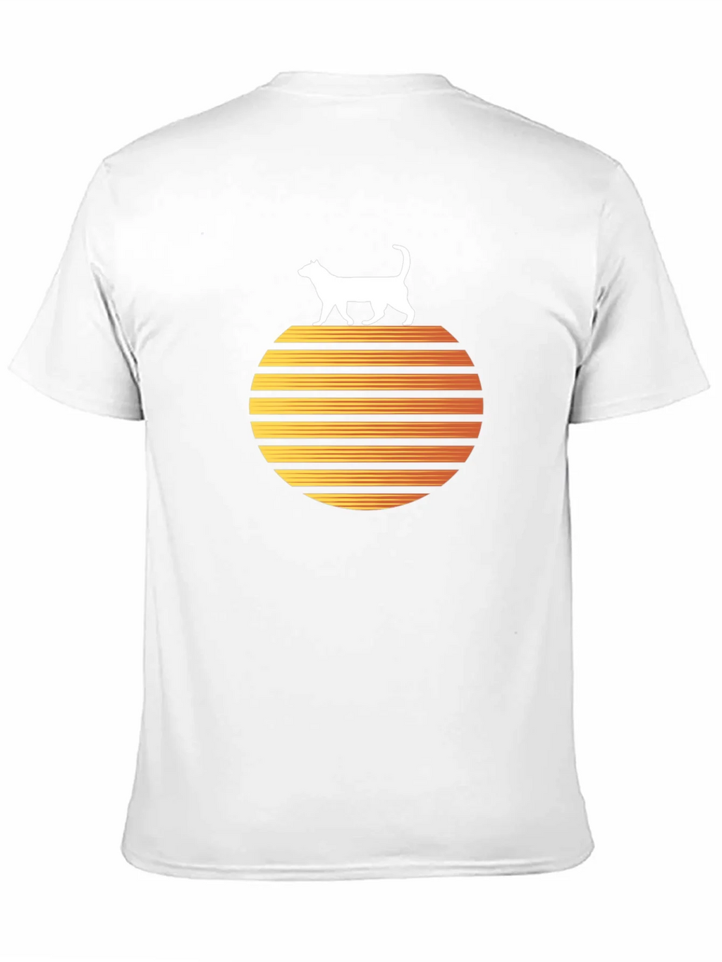 Retro Cat Sunset Graphic Tee product image 2