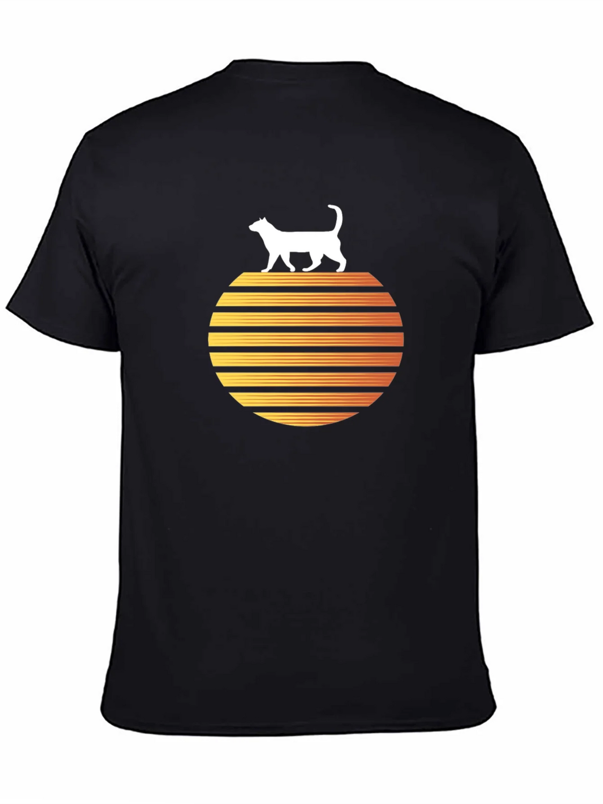 Retro Cat Sunset Graphic Tee product image 7