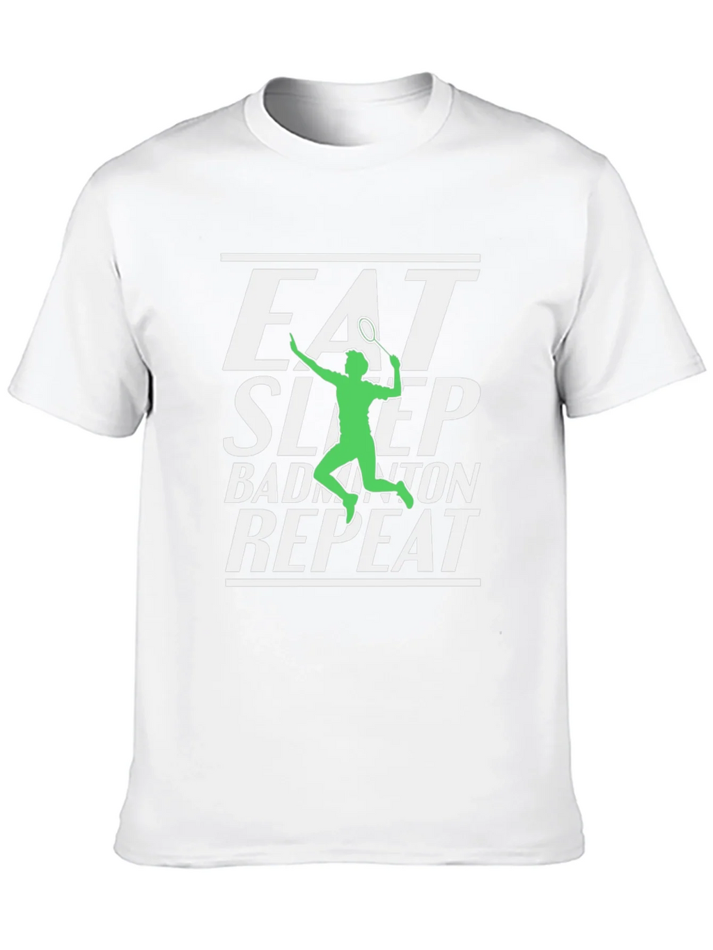 Eat Sleep Badminton Repeat Graphic Tee product image 12
