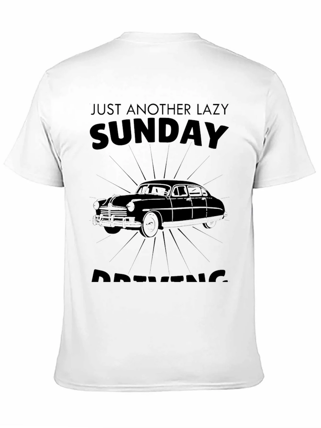 Lazy Sunday Driving Graphic T-Shirt product image 2