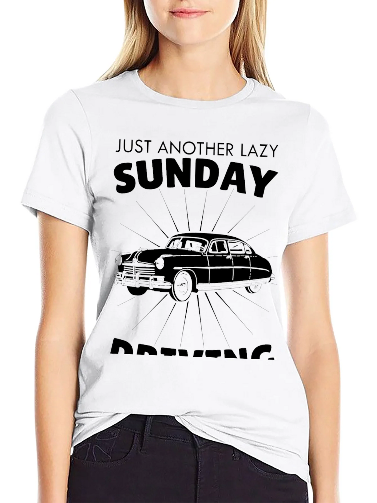 Lazy Sunday Driving Graphic T-Shirt product image 11