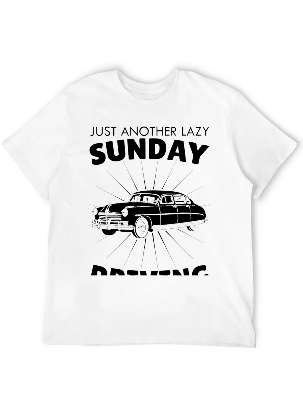 Lazy Sunday Driving Graphic T-Shirt product image 3