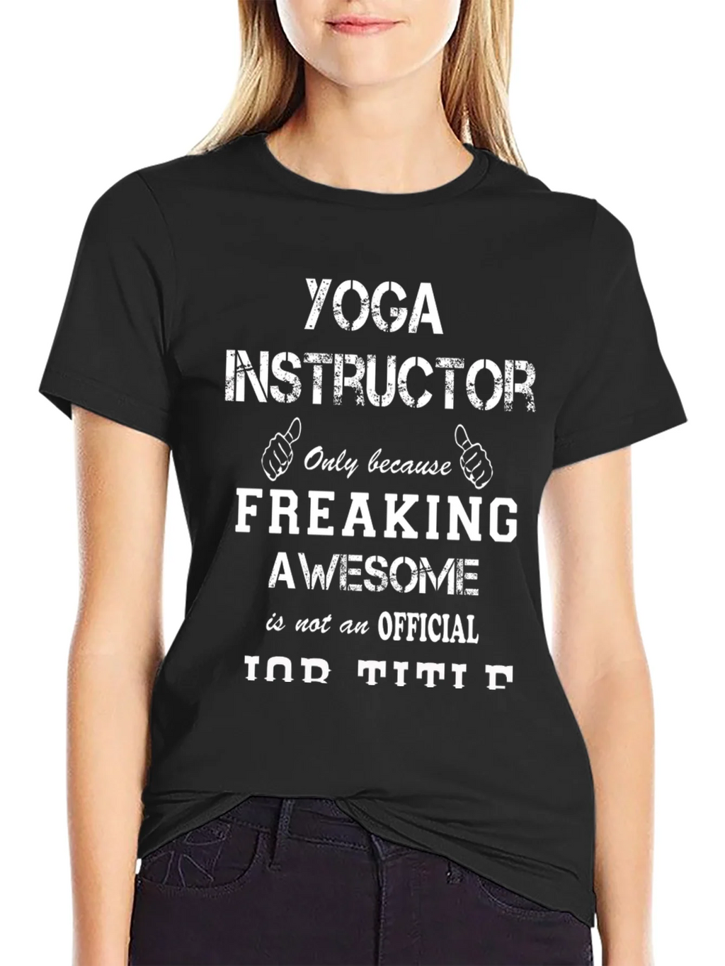 Yoga Instructor Awesome Job Title Graphic Tee product image 5