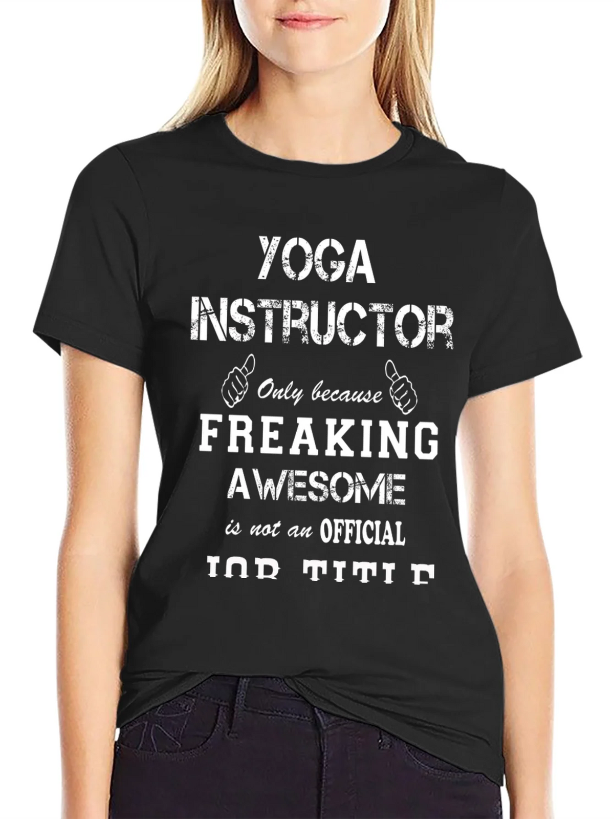 Yoga Instructor Awesome Job Title Graphic Tee product image 5