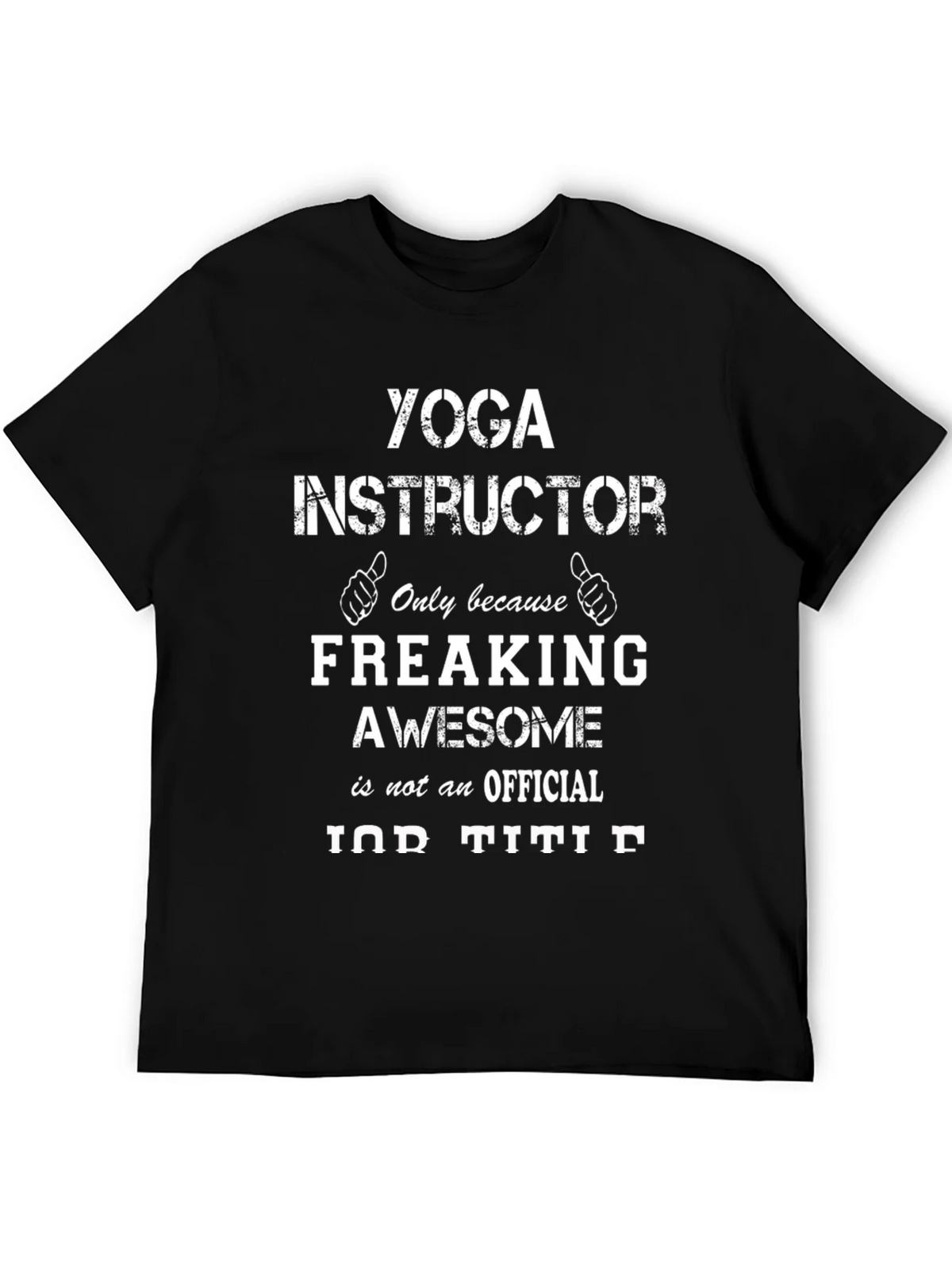 Yoga Instructor Awesome Job Title Graphic Tee product image 8