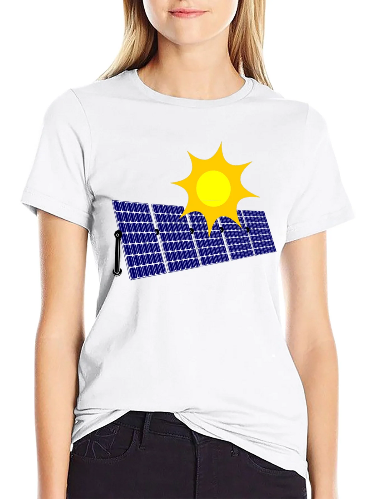Solar Panel Graphic T-Shirt - Eco-Friendly Fashion product image 11