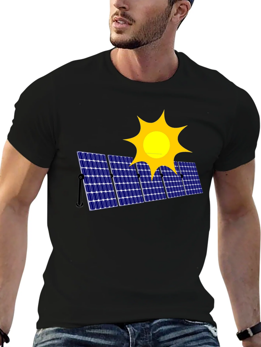 Solar Panel Graphic T-Shirt - Eco-Friendly Fashion product image 9