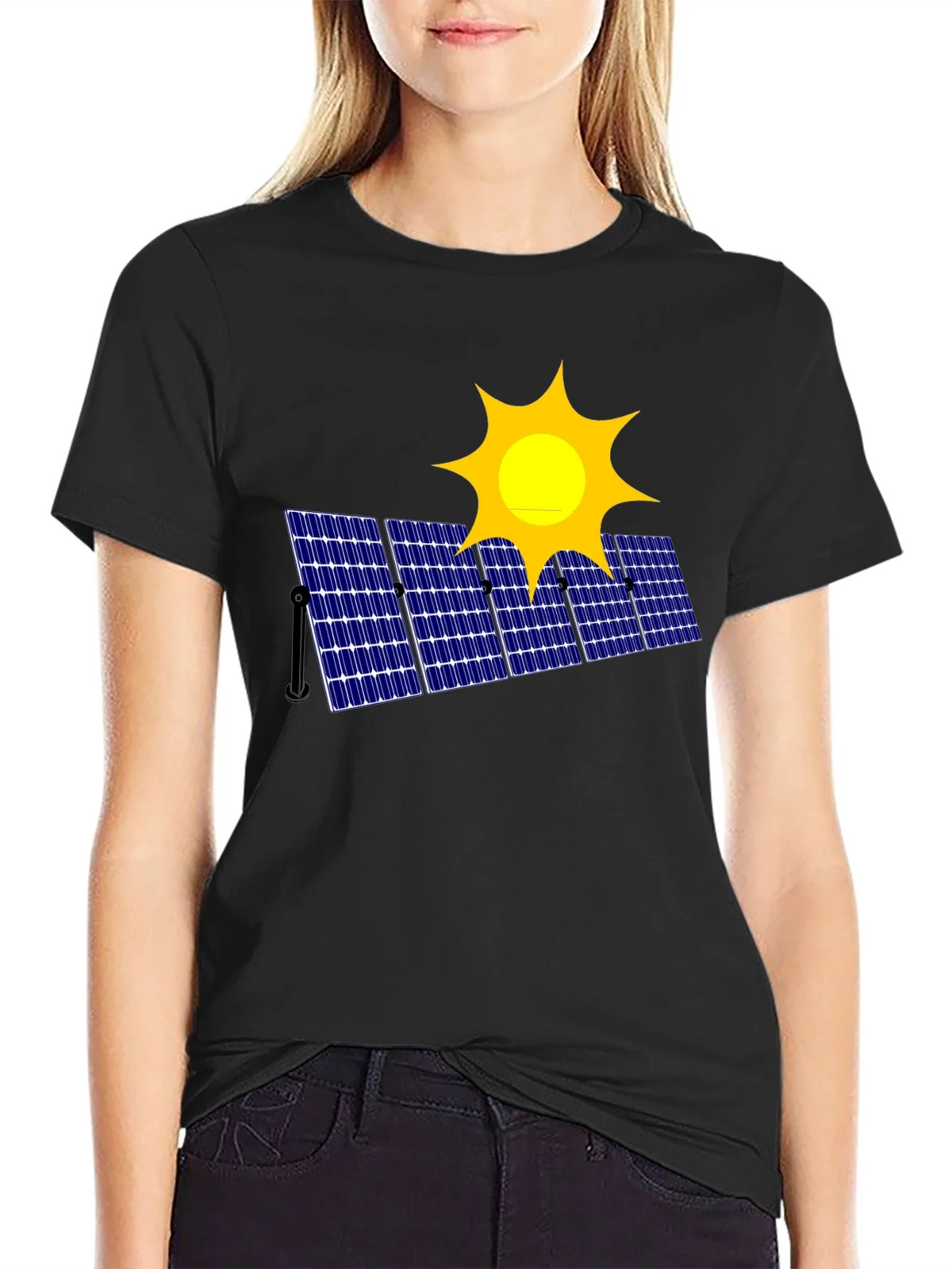 Solar Panel Graphic T-Shirt - Eco-Friendly Fashion product image 5