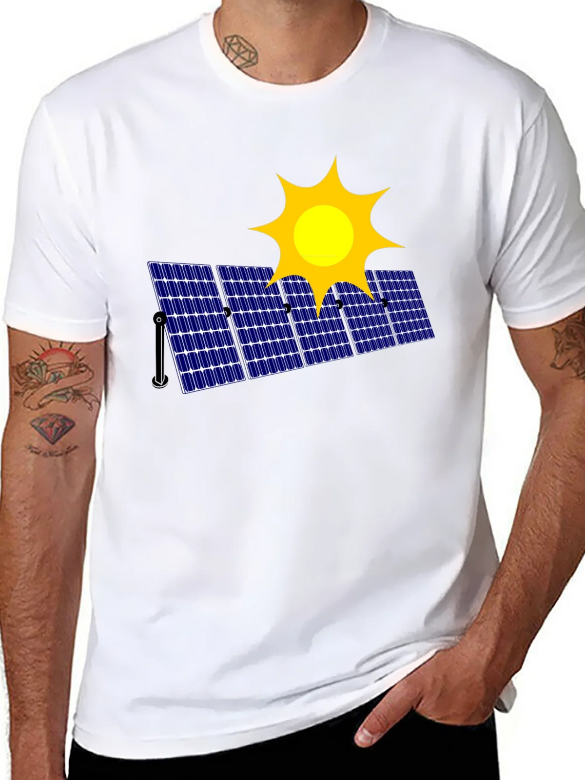 Solar Panel Graphic T-Shirt - Eco-Friendly Fashion product image 10