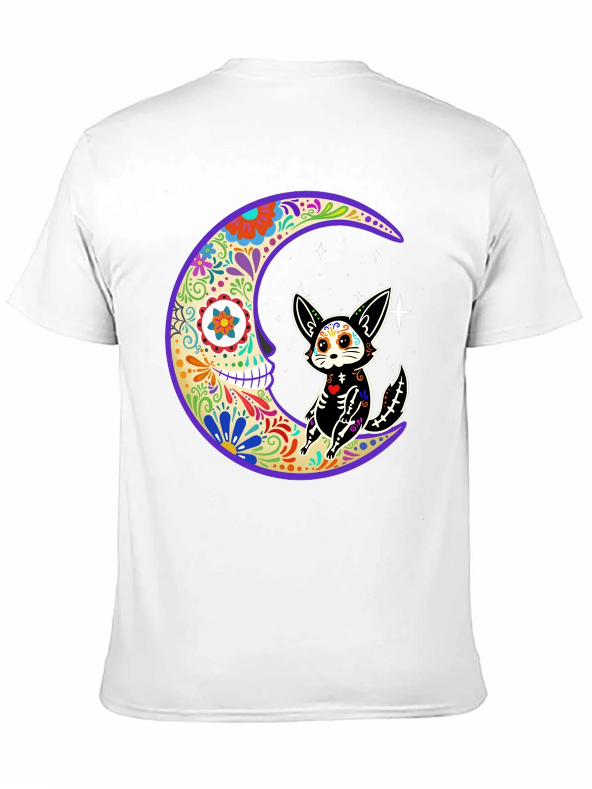 Sugar Skull Moon & Cat T-Shirt product image 2