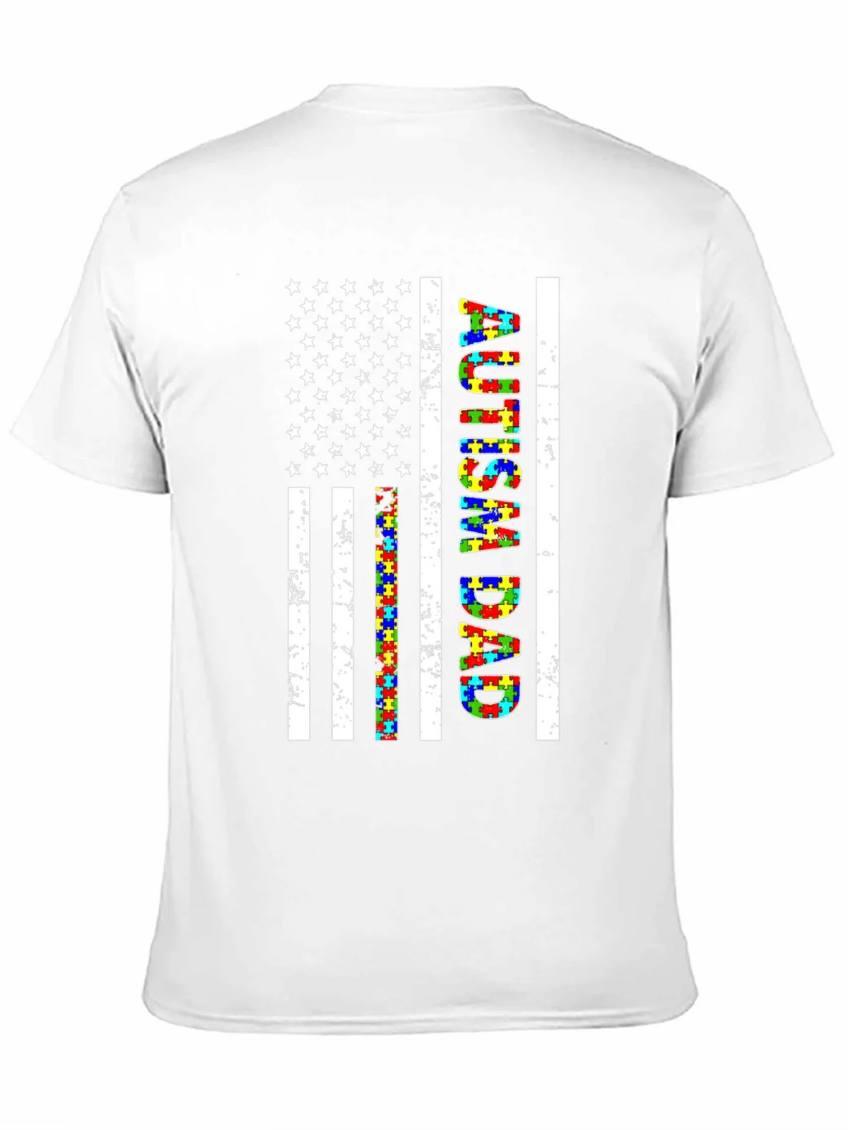 Autism Dad Flag T-Shirt product image 2