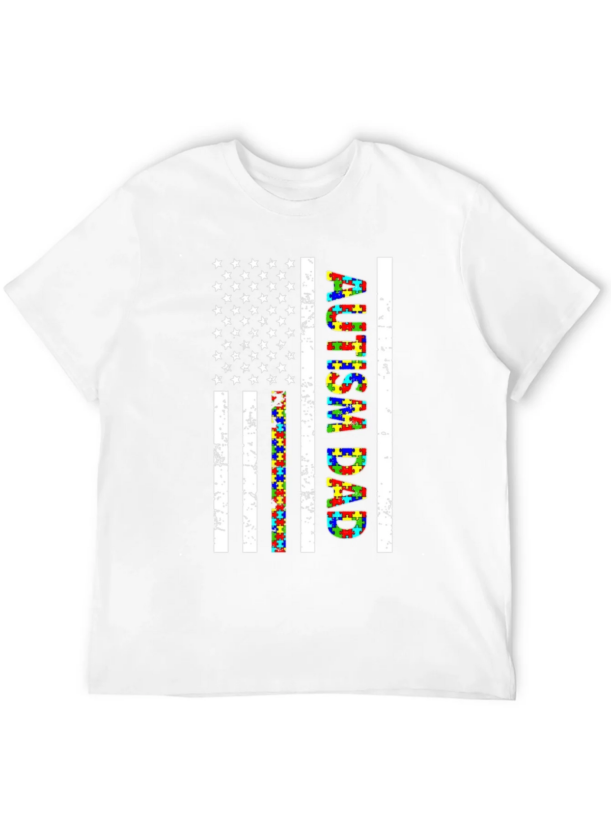 Autism Dad Flag T-Shirt product image 3