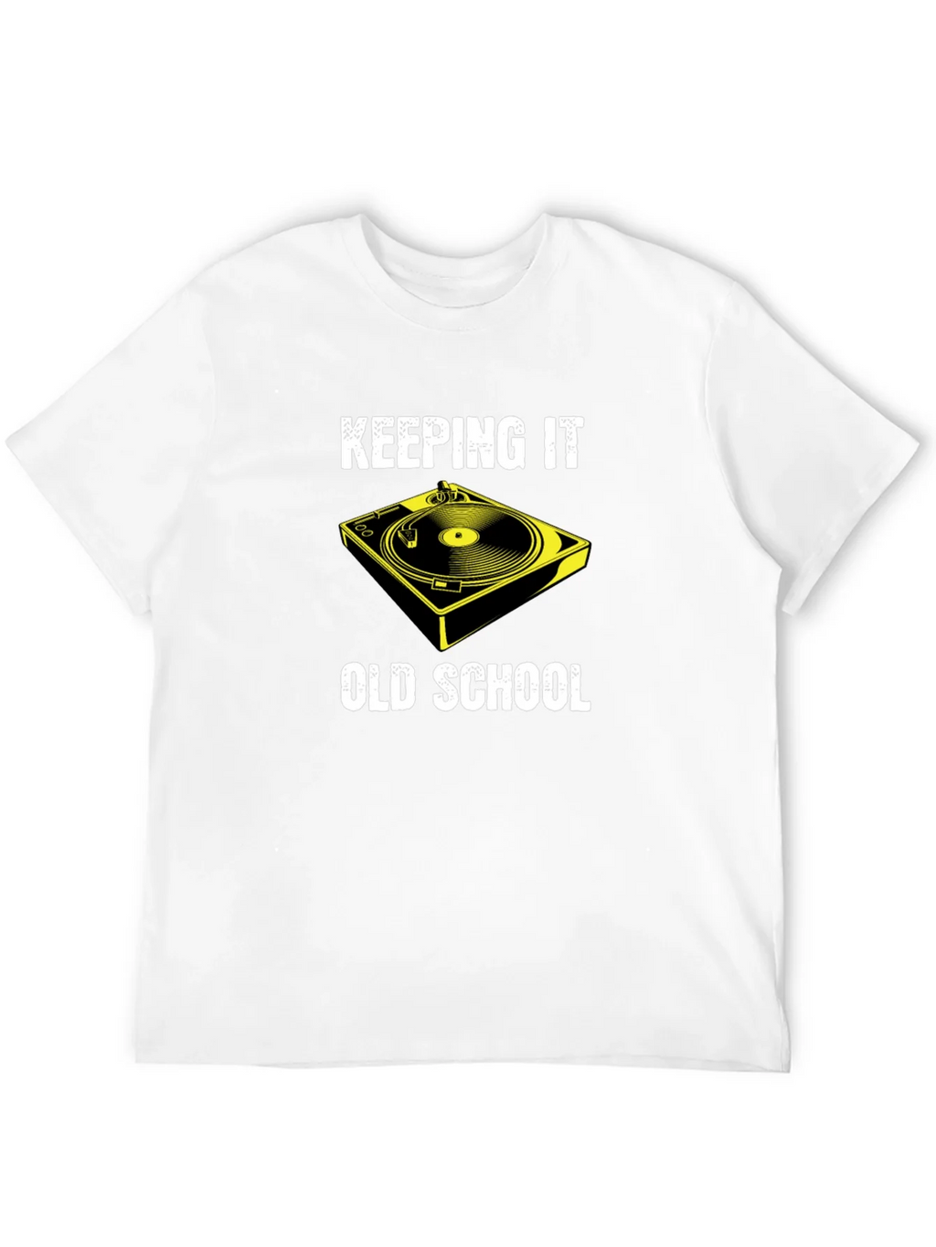 Keeping It Old School DJ Turntable T-Shirt product image 3